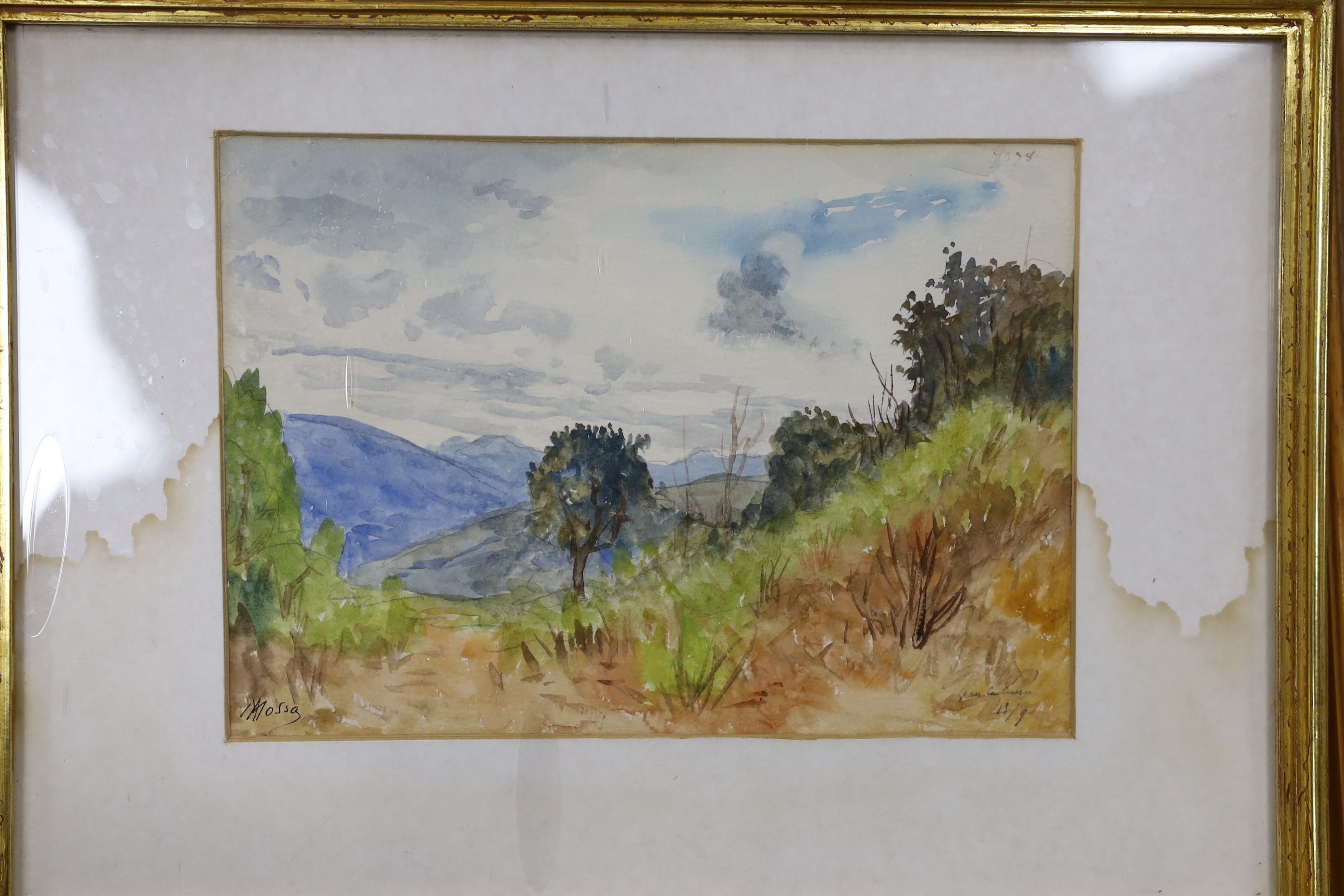 Alixis Mossa (1844-1926), twelve watercolours, Topographical views of France, mostly signed and many titled, largest 20 x 31cm